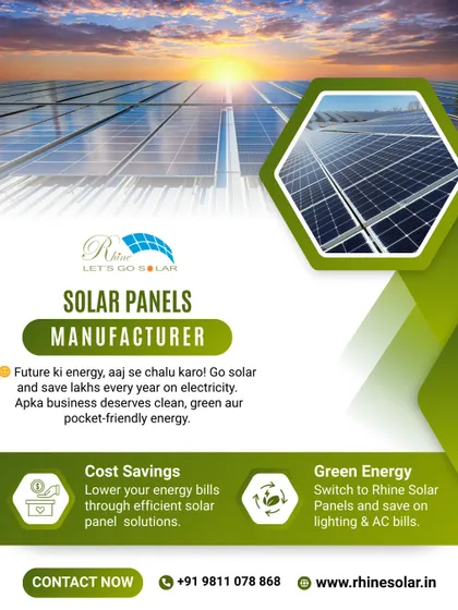'Future ki energy, aaj se chalu karo!'. This poster encourages businesses to save lakhs every year on electricity by switching to our clean, green, and pocket-friendly energy solutions.