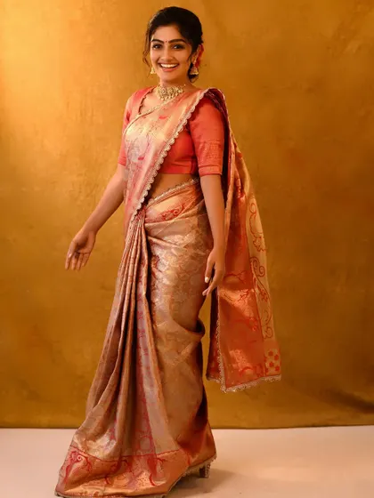 Elegance from head to toe. Renting a designer saree is the perfect way to switch things up without the commitment.