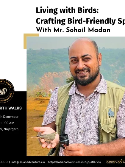 A feature on wildlife ecologist and author Sohail Madan, who leads our unique workshops. His expertise in habitat restoration and environmental education provides an unparalleled learning experience.