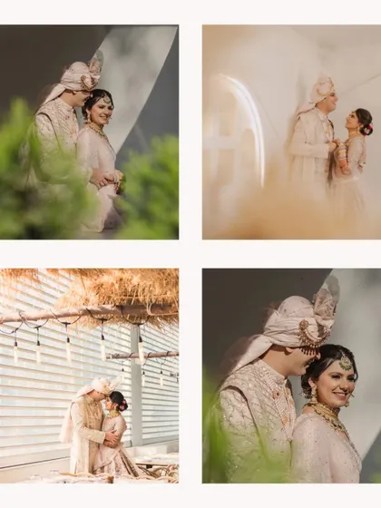 A collage of tender moments between the bride and groom. We provide the perfect backdrops for these cherished, candid shots.