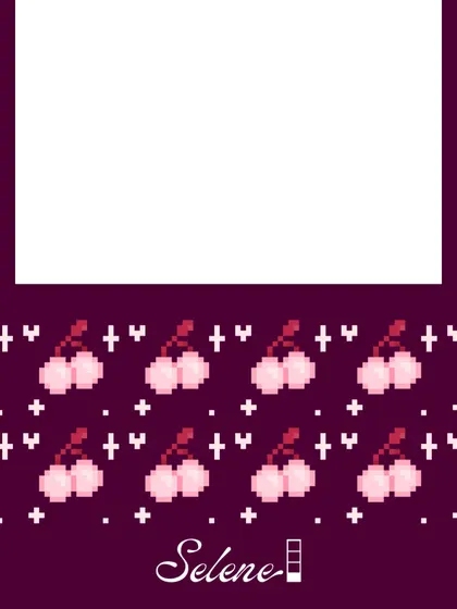 A pixelated cherry pattern for a sweet and retro vibe. I can create custom pixel art for any theme you can imagine.
