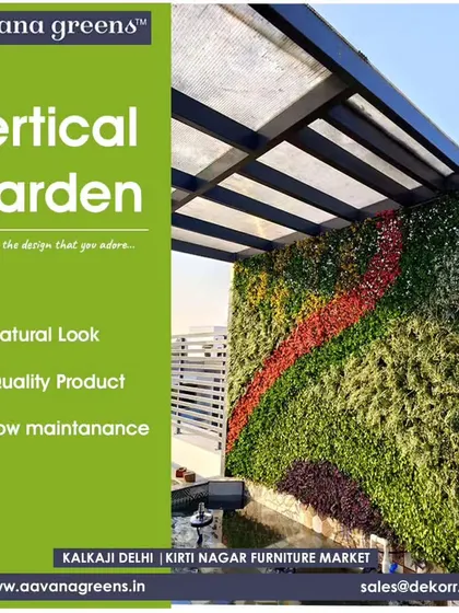 Creating the design that you adore. This rooftop vertical garden features a beautiful, flowing pattern of different colors and textures, turning a plain wall into a true work of art.
