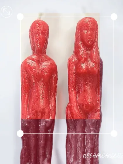 Power couple energy, but in wax. I make these dual-figure candles for the lovers and manifestors who know that intention is everything.