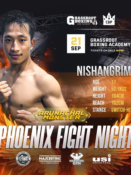The "Arunachal Monster" is ready to make his mark.