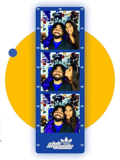 A custom-branded photo strip from our collaboration with Adidas for their Club Originals event. I designed the layout to perfectly match their campaign's look and feel, creating a cool, collectible keepsake for guests.