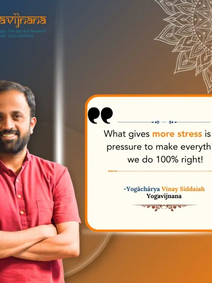 A core insight from my teaching: the pressure to be perfect is a major source of stress. Yoga teaches us to focus on progress, not perfection, embracing the journey of gradual improvement.