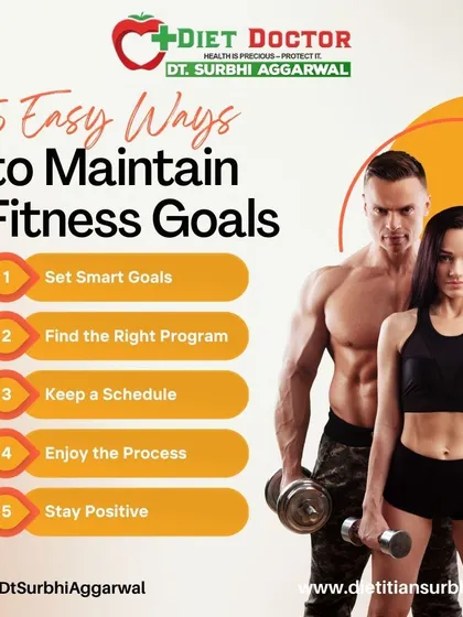Maintaining your fitness goals is about having the right strategy. I guide my clients to set smart goals, find a program they enjoy, keep a schedule, and stay positive throughout the process.