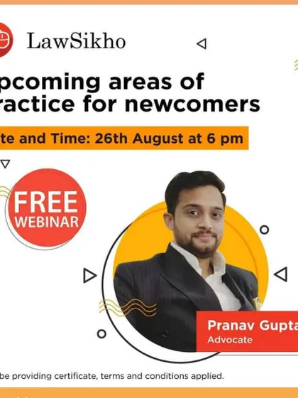 I frequently conduct webinars and workshops for newcomers to the legal profession. This session with LawSikho focused on upcoming areas of practice, helping young lawyers identify and prepare for future opportunities.