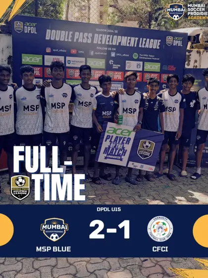 A composed 2-1 victory for our MSP Blue U15 team.