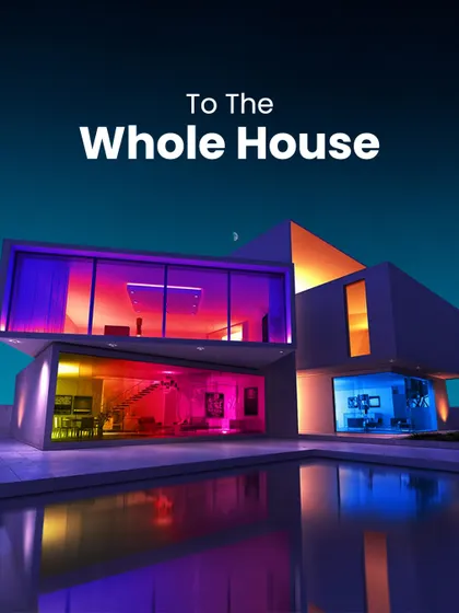 My systems are designed to scale from a single room to your entire house. Imagine orchestrating a symphony of light across your whole property, creating a stunning and cohesive atmosphere that welcomes you home and wows your guests.
