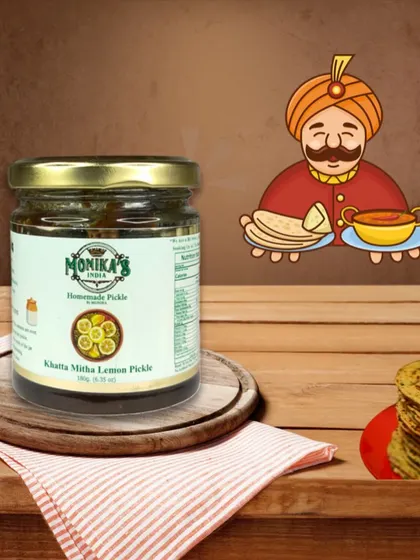 My Khatta Mitha Lemon Pickle is the perfect partner for your daily meals, adding that essential sweet and tangy flavour that elevates every dish.