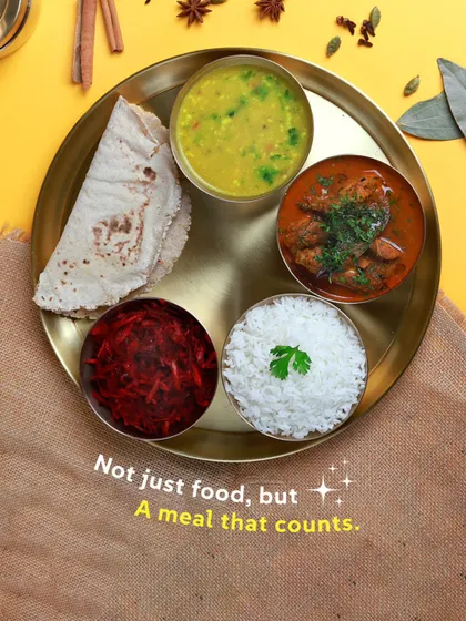 Not just food, but a meal that counts. This thali is carefully balanced to provide taste, health, and satisfaction in every single bite.