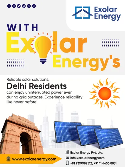 Enjoy uninterrupted power in Delhi, even during grid outages. Our reliable solar solutions offer energy security and peace of mind.