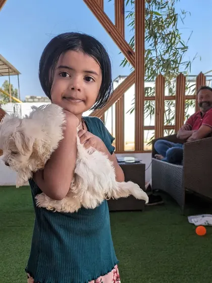 The definition of unconditional love. There's nothing more heartwarming than seeing a child connect with a gentle animal.