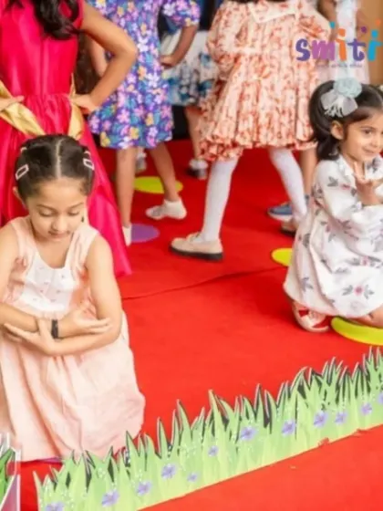Children perform a choreographed dance for their grandparents. Stage performances like these build confidence and coordination in a fun, supportive environment.