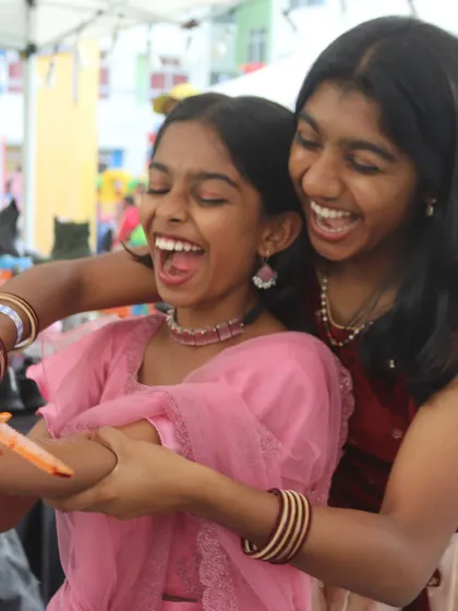 This is the sound of science being FUN! These two couldn't stop laughing while creating a super realistic (but totally fake!) SFX wound. It's not just an activity; it's a core memory in the making.