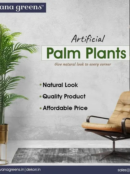 Give a natural look to every corner with our artificial palm plants. They are a quality product at an affordable price, perfect for adding a touch of the tropics to your interior.