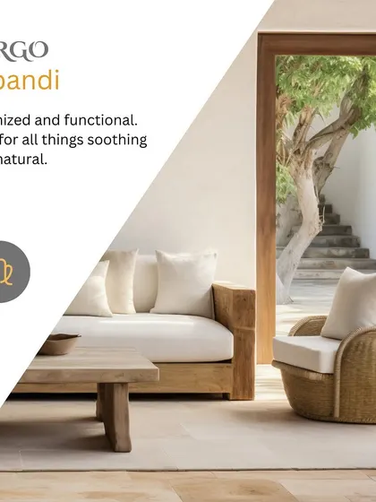 Organized and functional Virgo aligns with the Japandi style, a blend of Japanese and Scandinavian design that loves all things soothing and natural.