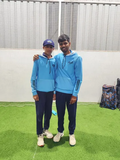 Goutham Panchariya becomes the 16th player to receive the prestigious 'Baggy Cap' from our director, an honor recognizing his dedication and performance.