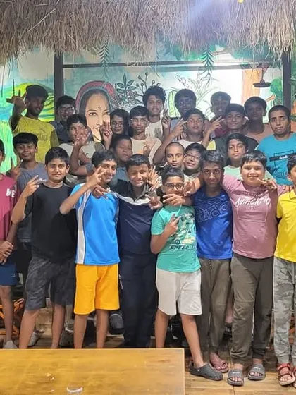 Team bonding over dinner during our Hyderabad tour. These off-field moments are just as important for building a strong, cohesive unit.