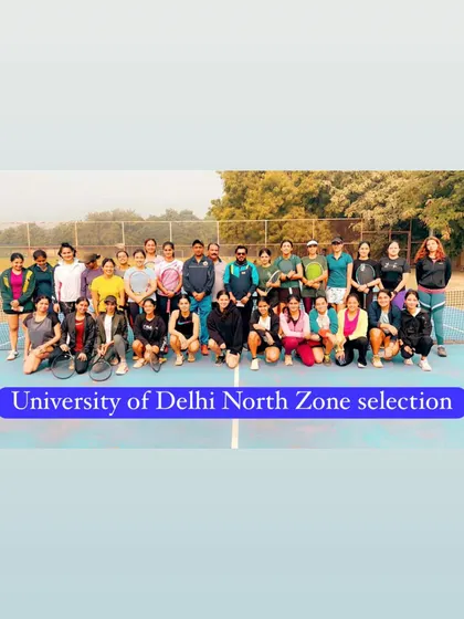 A group photo from the University of Delhi North Zone selection trials. We are proud to have many of our academy players participating and getting selected for their college teams.