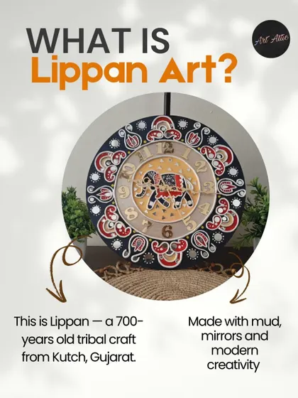 What is Lippan Art? It's a 700-year-old tribal craft from Kutch, Gujarat, that uses mud and mirrors to create stunning designs. Join my workshop to learn this therapeutic art.