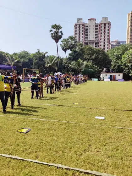 A wide shot of the competition field at the SFA Championship, showing the scale of the event.
