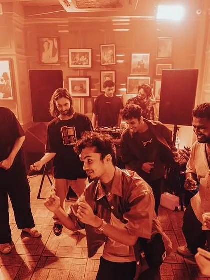 A snapshot from a movement workshop that started one of our parties. It's all about getting into the groove.