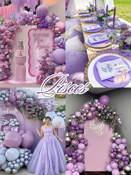 The dreamy Pisces aesthetic. It's all about whimsical, romantic, and ethereal vibes, with a color palette of lavender, lilac, and soft pastels.