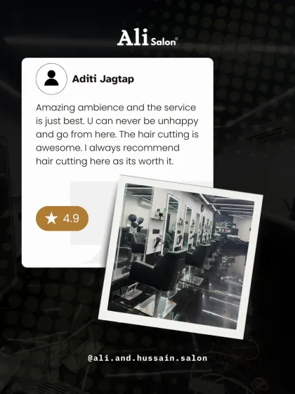 A client review recommending my salon for its awesome hair cutting and great service. It's always my goal to make the experience worth it.