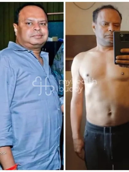 At 55, Vijay lost 5 kgs in 3 months and saw visible changes in his body aesthetics for the first time, despite being active for years.