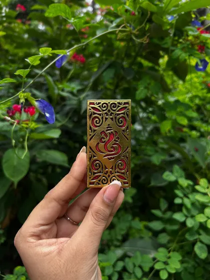 A beautiful Ganesha-themed brass piece that can be included in any festive hamper for an auspicious touch.