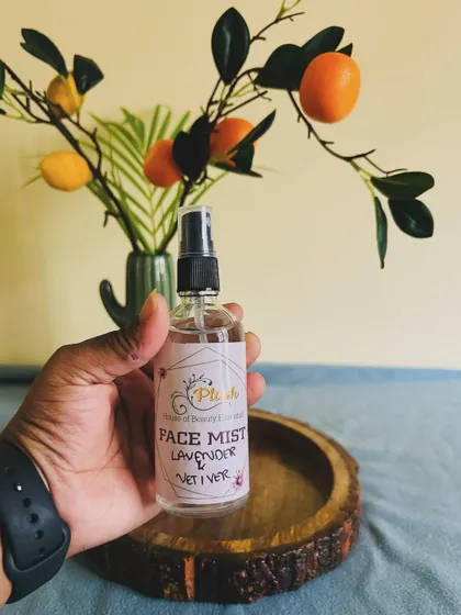My Lavender & Vetiver Face Mist is perfect for calming and soothing the skin. The gentle aroma also helps to relax your mind.
