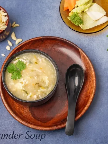 A light, healthy, and refreshing soup. The zesty flavor of lemon is perfectly balanced with the fresh, aromatic taste of coriander for a cleansing and flavorful start.