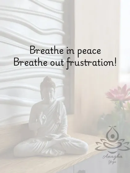 A simple yet powerful mantra for my anger management sessions: "Breathe in peace, Breathe out frustration." This sets the intention for our practice.