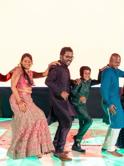 The whole family joins in for a fun and energetic performance. Our choreographers are experts at teaching large, mixed-age groups, ensuring everyone feels included and has a blast.