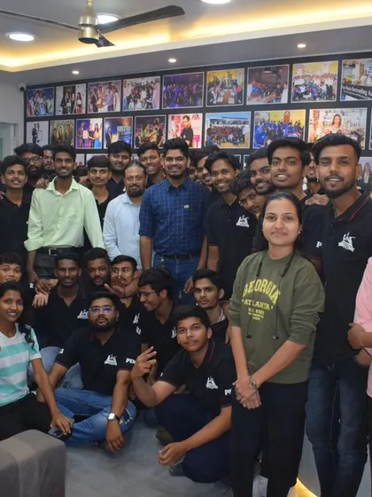 A large group photo of our students and instructors, capturing the energy and spirit of our academy.