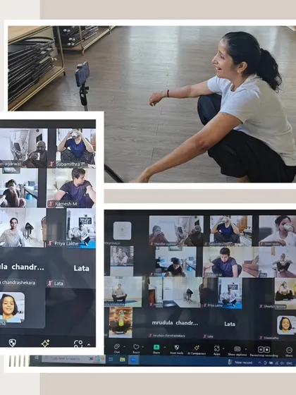 A collage from our Kunjal Kriya online workshop. We guide our students, both in-person and virtually, through this powerful cleansing technique to improve digestion, gain mental clarity, and reset the system.