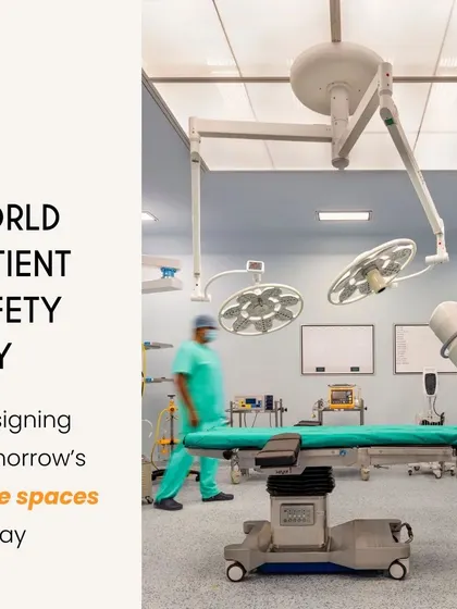 On World Patient Safety Day, we highlight our commitment to designing safe spaces. This image of a modern, well-equipped operating theatre reflects our focus on creating environments that support safety and well-being.