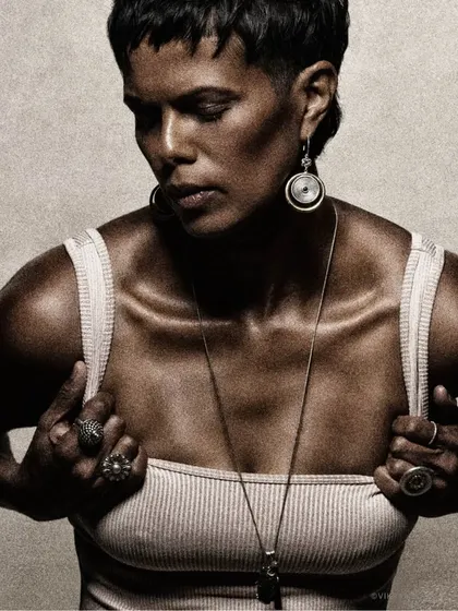 My god, this woman and her beauty. A raw, powerful, and textured portrait of Tinu Verghis that is all about strength and authenticity.