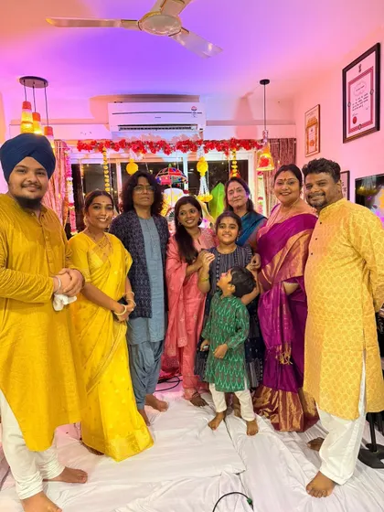 A warm evening with fellow musicians at Sivamani sir's place for Ganpati Darshan. Music brings us together like one big family.