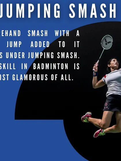 The jumping smash is the most glamorous shot in badminton, adding extra power and a steeper angle to your attack.