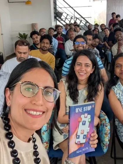 A selfie with the audience after a fireside chat about super apps. The energy in the room was incredible, with everyone eager to learn and share their own experiences.