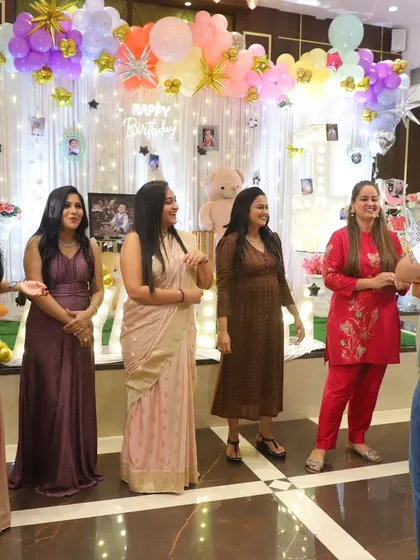 Getting the ladies on stage for a fun and interactive game during a birthday celebration.