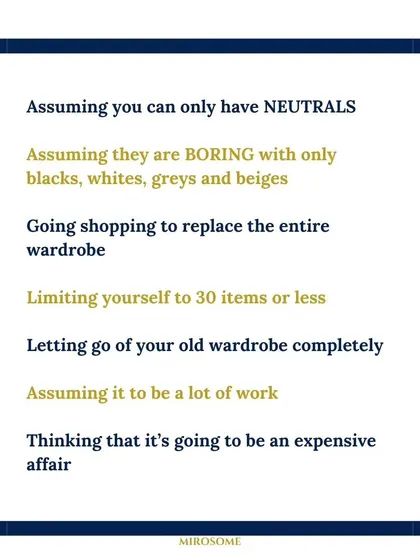 Let's bust some myths about cluster wardrobes. They aren't just boring neutrals, and you don't need to replace your entire wardrobe. It's about working smarter with what you have.