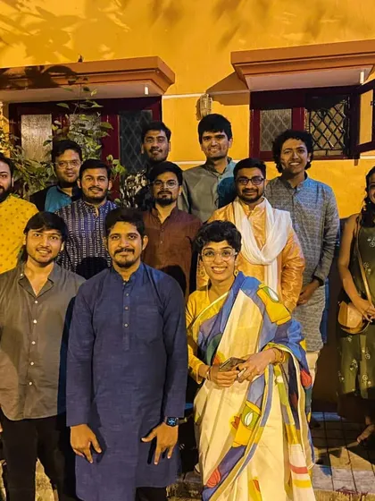 A group of new friends made at our "Bring Your Own Diya" party. The goal is simple: to ensure no one has to celebrate alone.