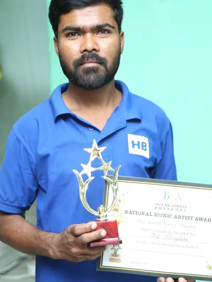 Another proud member of our team with the award for Best Caterer.