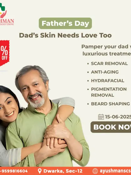 Dad's skin needs love too. For Father's Day, we offered up to 50% off on luxurious treatments like scar removal, anti-aging, HydraFacial, and pigmentation removal.