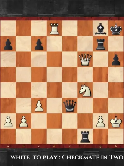 White has a powerful attack brewing. Your task is to find the checkmate in two moves. What is the key move that seals the game?