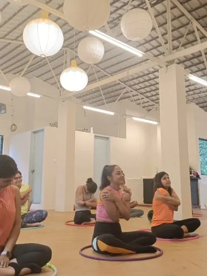 A moment of self-hug and gentle neck stretches. Small, mindful movements can bring so much relief and awareness to the body.
